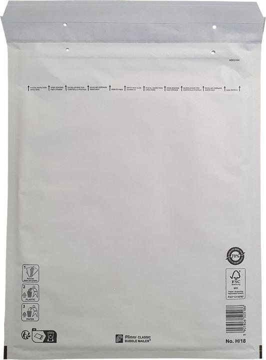Fimar 100 bubble envelopes H/18 270x360mm white Filmar Classic (100 pcs.)