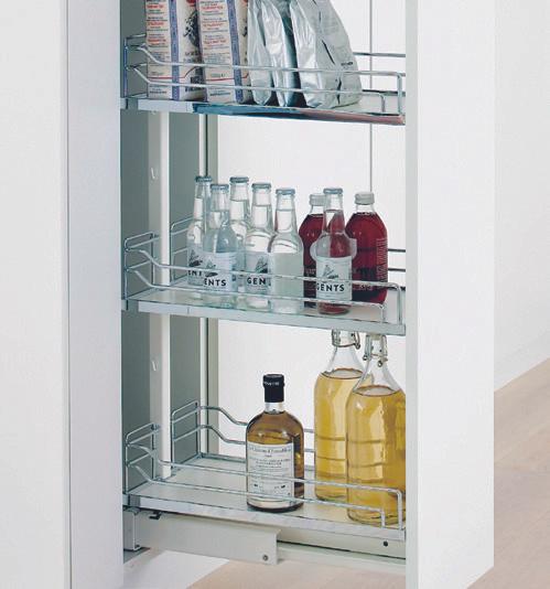Actual product image Kesseböhmer Tall cabinet front full-extension set PEKA/ Standard