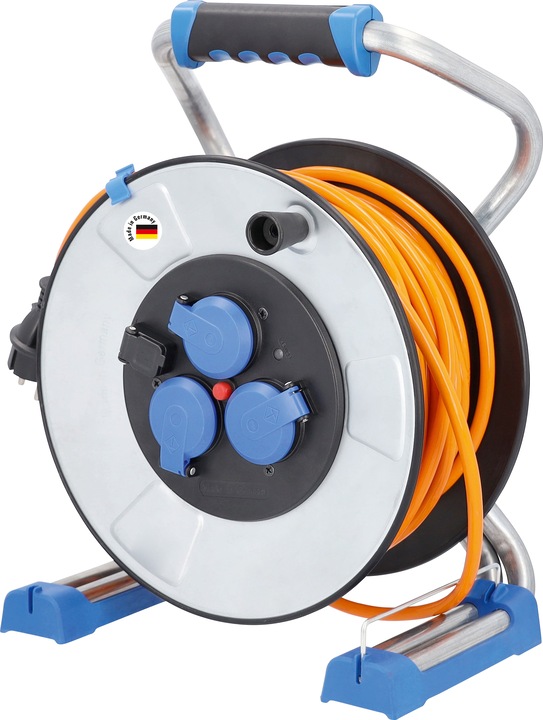 Actual product image As - Schwabe Metal cable reel with protective insulation (40 m, 1.50 mm²)