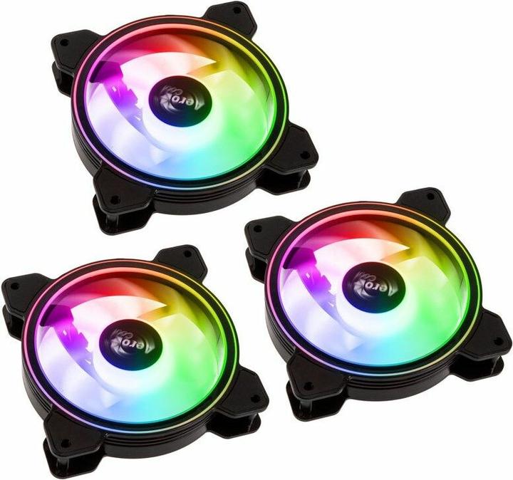Actual product image AeroCool Saturn 12F ARGB Pro motherboard fan (120 mm, 3x)