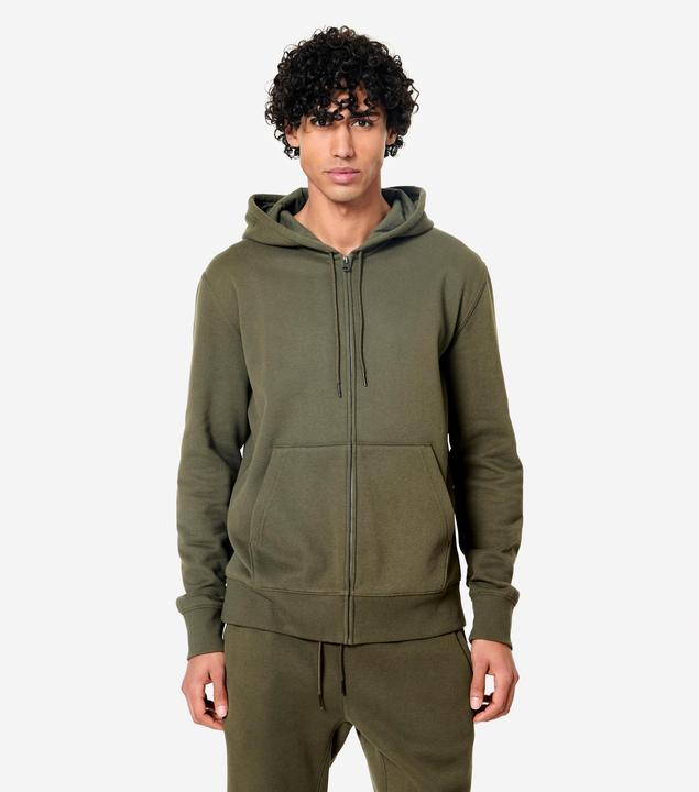 Produktbild Domyos Kapuzenjacke Herren Baumwollgewebe - khakigrün (S)