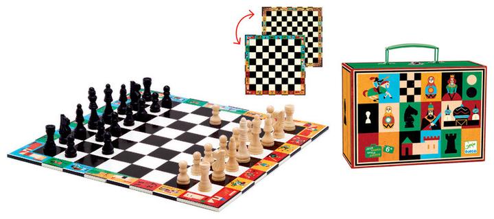 Actual product image Djeco Chess and checkers (mult)
