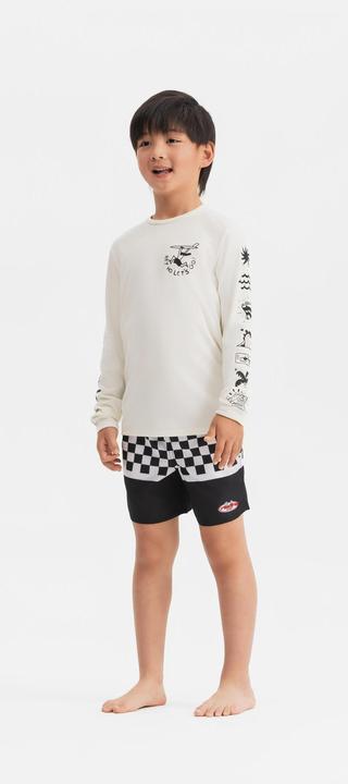 Image du produit Olaian T-shirt anti UV manches courtes surf Junior - 100 Quiver blanc (140)