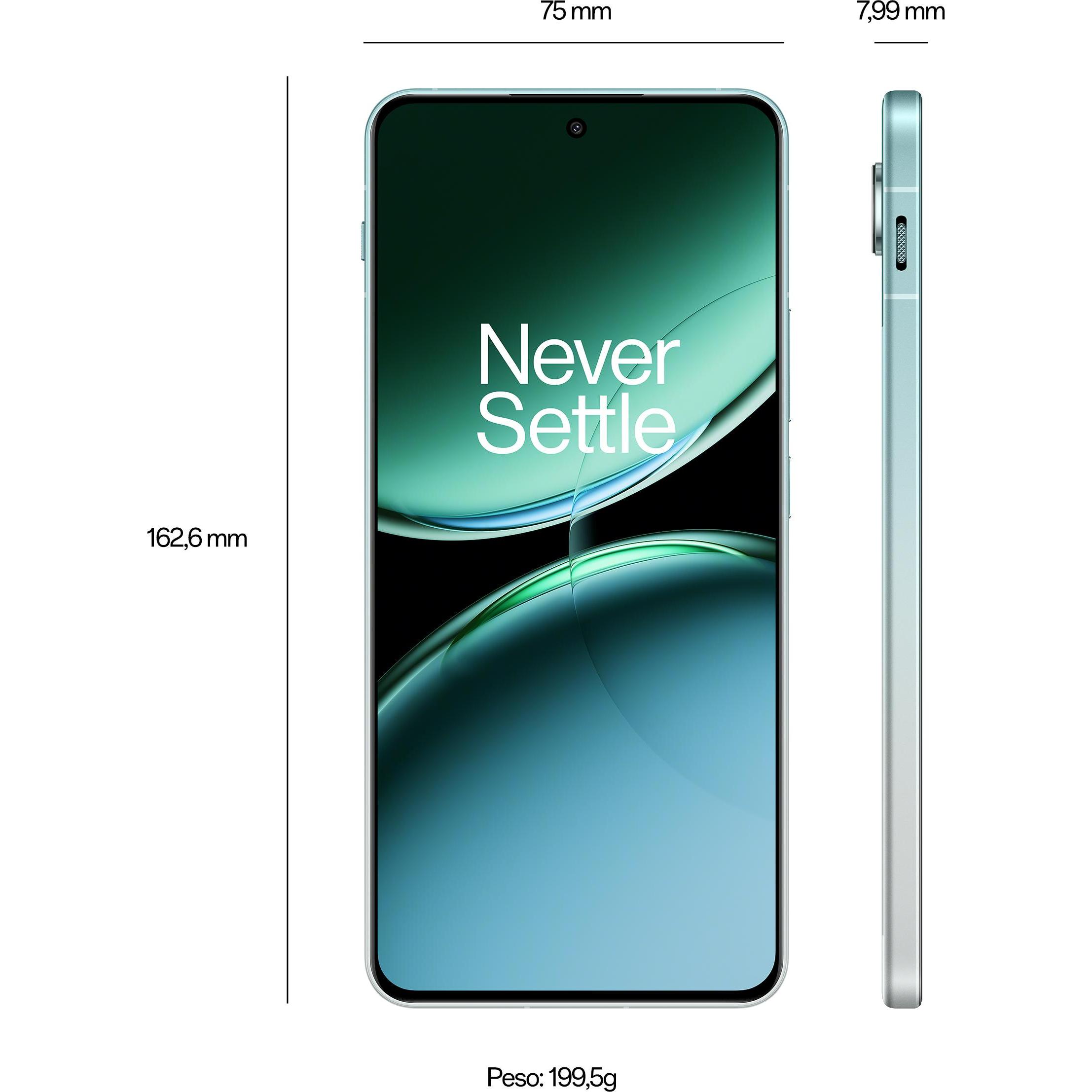 OnePlus Nord 4 (512 GB, Oasis Green, 6.74", Dual SIM, 50 Mpx, 5G), Smartphone, Grün