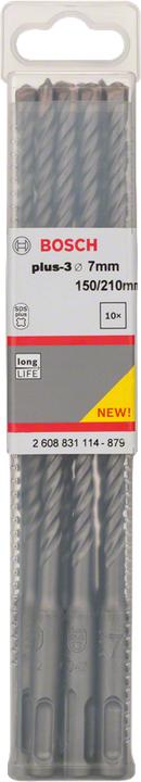 Immagine prodotto Bosch Hausgeräte Hammerbohrer plus-3 7x150x210mm 10 Stk. (7 millimetri)
