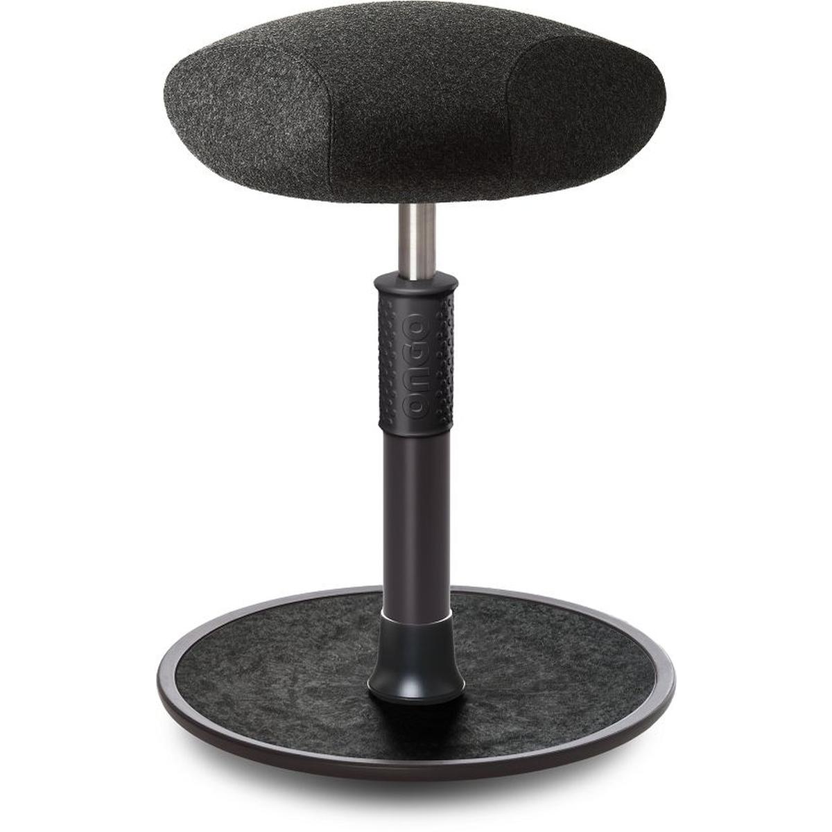 Ongo, Bürostuhl, Sitz- Stehhocker Free Regular Triangel kvadrat Divina Anthrazit schw. /schw.
