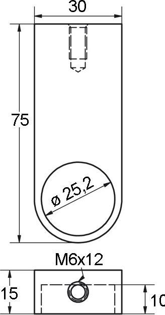 Image du produit OK-Line Supports p.tubes d'armoire25mm en acier