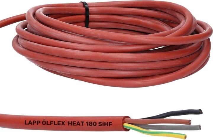 Produktbild Lapp 10 Meter 00460153 Ölflex Heat 180 Silikonkabel I Saunakabel 4x1,5 mm² mit grün-gelb Schutzleite (10 m)