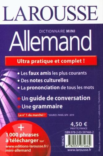 Produktbild mini allemand : français-allemand et vv (Collectif, Französisch)
