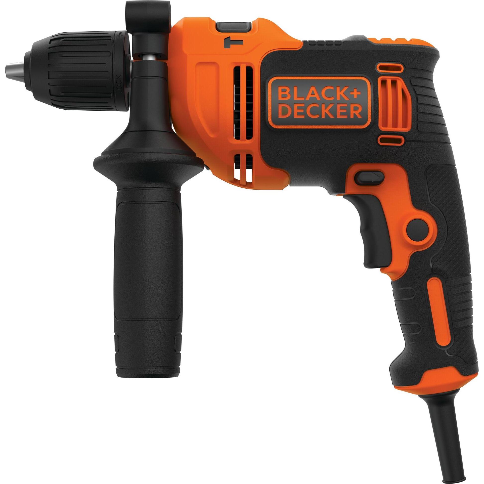 Black & Decker, Bohrmaschine + Akkuschrauber, BEH710KQS Bohrmaschine Ohne Schlüssel (Netzbetrieb)