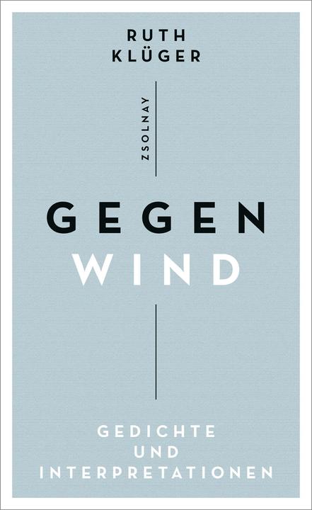 Produktbild Gegenwind (Deutsch, Ruth Klüger, 2018)