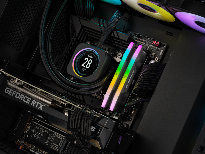Actual product image Corsair Vengeance RGB (2 x 16GB, 6000 MHz, DDR5 RAM, DIMM)