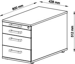 Actual product image Hammerbacher Solid (43 x 51 x 80 cm)