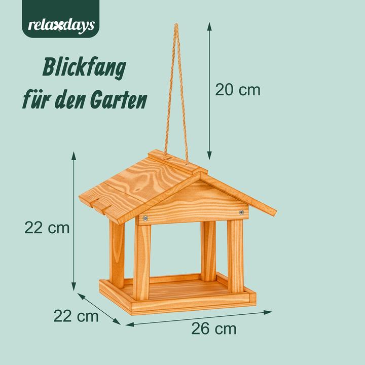 Produktbild Relaxdays Vogelfutterhaus