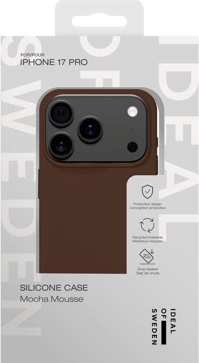 Actual product image iDeal Of Sweden iPhone 17 Pro Silicone Case - Mocha Mousse (Apple iPhone 17 Pro)