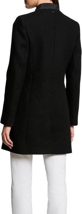Actual product image Morgan Half-Length Straight Jacket with Double Button Closure and Standing Collar