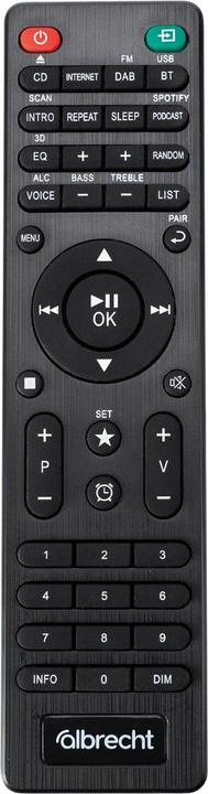 Actual product image Albrecht DR 1000 All-in-One Soundsystem (DAB+, Internet radio, Wi-Fi)