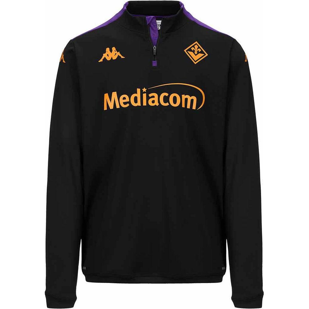 Kappa, Herren, Pullover, Pullover Fiorentina Ablas Pro 8 2024/25, Violett, Schwarz, (S)