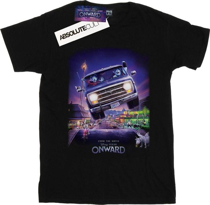 Actual product image Disney Mens Onward Gwniver Poster T-Shirt (XL)
