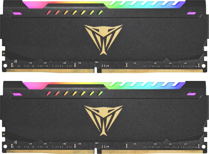 Patriot DDR4 PC3600 16GB (2x8) Viper Steel RGB (2 x 8GB, 3600 MHz, DDR4-RAM, DIMM)