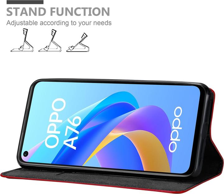 Image du produit Cadorabo Housse pour Oppo A36 / A76 / A96 4G / K10 4G / Realme 9i en Book Invis. Style magnétique (Oppo A36, Oppo A76, Realme 9i, Samsung Galaxy S10)