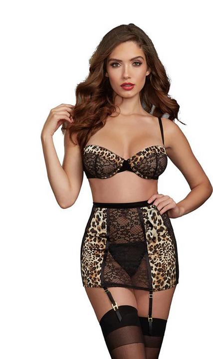 Actual product image Dreamgirl Nh -Bra, Garter Skirt & Gstrng (XL)