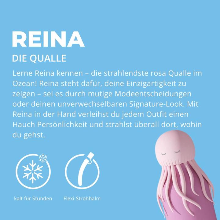 Produktbild Asobu Bestie Meduza - Butelka termiczna ze słomką (0.46 l)