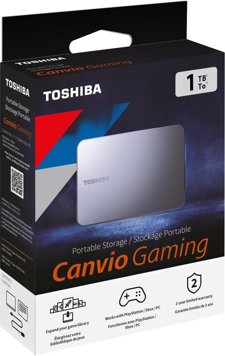 Productafbeelding Toshiba Canvio Gaming 1TB Dark Grey (1 TB)