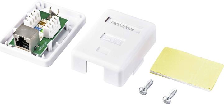 Image du produit Renkforce Boîtier encastrable STP CAT6 avec un seul connecteur