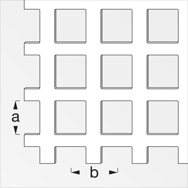Actual product image Alfer Square perforated sheet (1000 mm, 600 mm, 0.70 mm)