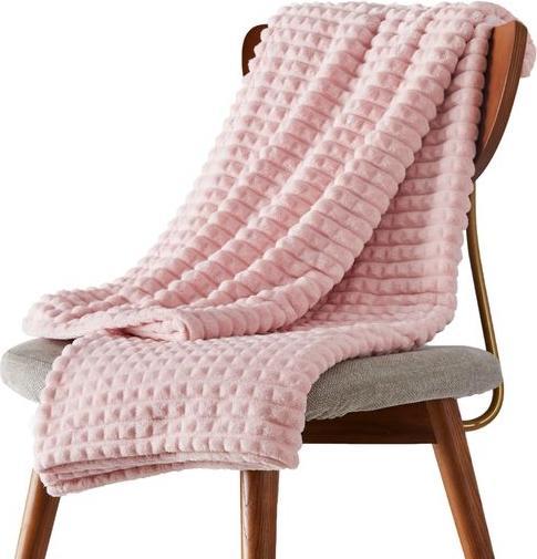 MU Style Couverture en polaire Seersucker (200 x 150 cm)