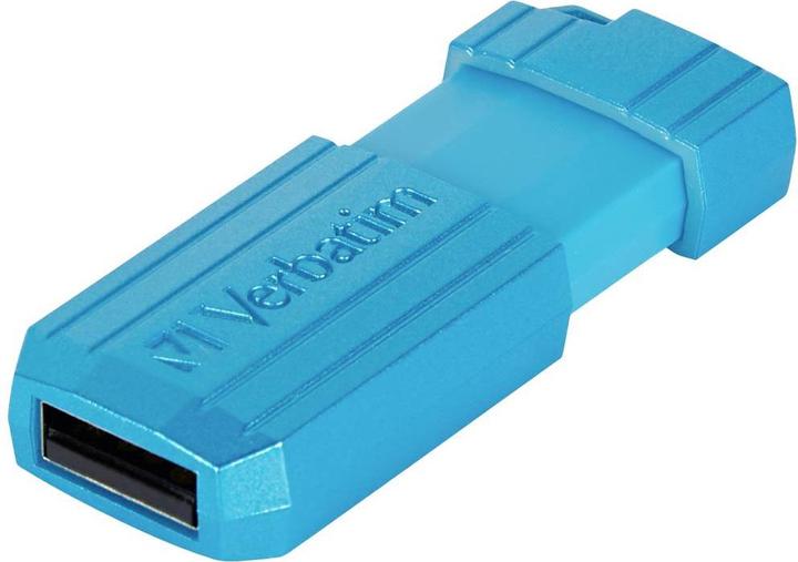 Produktbild Verbatim PinStripe USB-Stick 128 GB USB Typ-A 2.0 Blau (128 GB, USB-A)