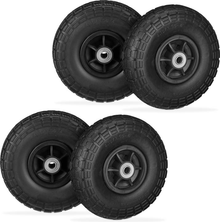 Ruota Per Carriola BGS 80670 - In PU Grigio, Diametro 220 Mm, Portata 100 Kg, Antiforatura - Foto 4