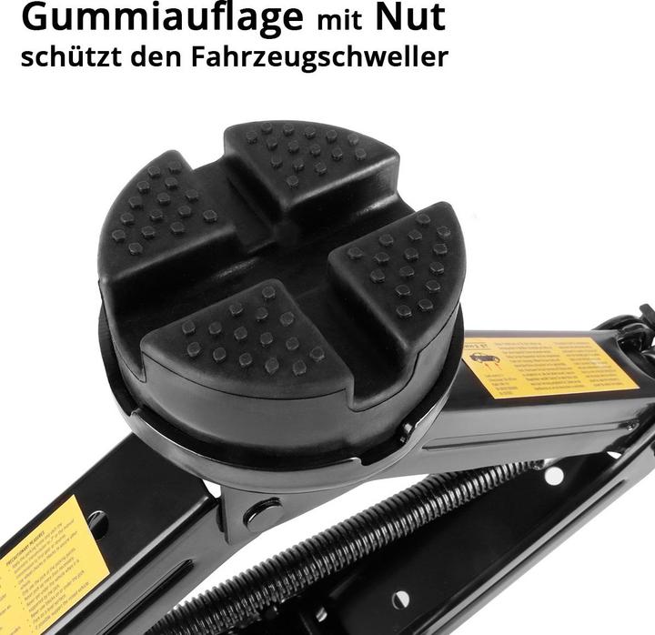 Image du produit Stahlwerk Scherenwagenheber mit Ratsche, 2.000 kg Hubkraft, Set mit Radmutterschlüssel und Tasche