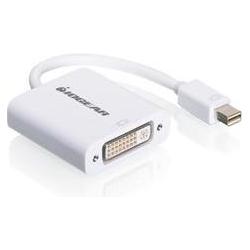 Iogear Mini DisplayPort to (Mini DP, DVI, 18.50 cm), Data + Video Adapter, Weiss
