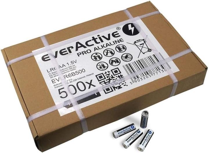 LR6 500-pack (grootverpakking) everActive Pro Alkaline (500 Pcs., AA, 2900 mAh)