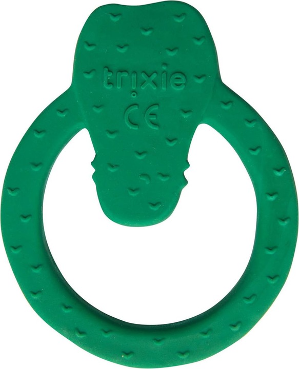 Actual product image Trixie Baby Natural rubber teething ring, round Mr. Crocodile