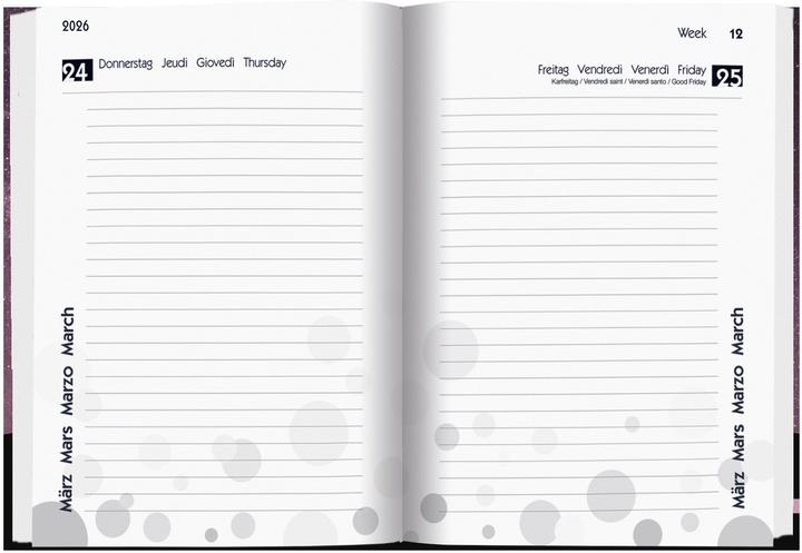 Image du produit Biella Mydiary (12 x 16,5 cm, Allemand, Anglais, Italien, Français)