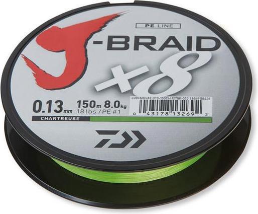 Daiwa Lenza J Braid X8 (6 kg, 0.10 mm)