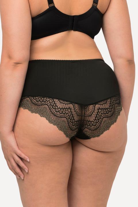 Produktbild Ulla Popken Midislip, goldglänzende Spitze, blickdicht (58)