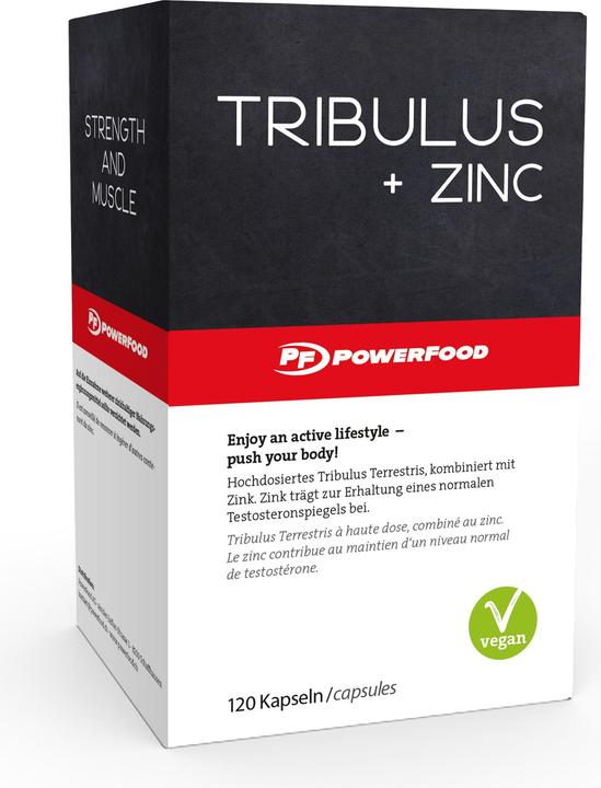 Immagine prodotto PowerFood One Tribulus + Zinco (120 Pezzo/i, Pillole, 50 g)