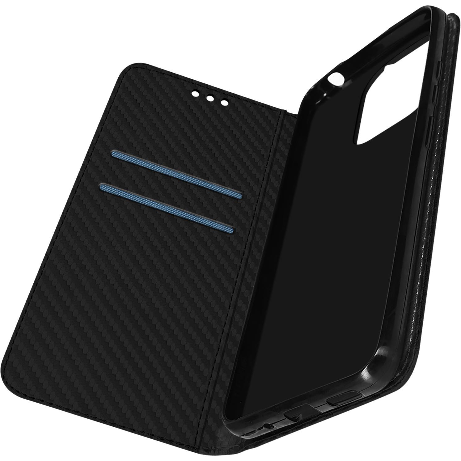 Thumbnail - Avizar Carbon Series (Xiaomi Redmi 12C), Smartphone Hülle, Schwarz