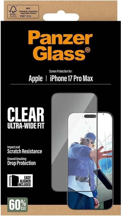 Produktbild PanzerGlass Ultra Wide Fit (1 Stk., Apple iPhone 17 Pro Max)