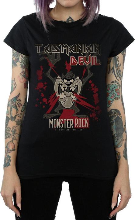Produktbild Looney Tunes Monster Rock Tasmanischer Teufel TShirt aus Baumwolle (XXL)