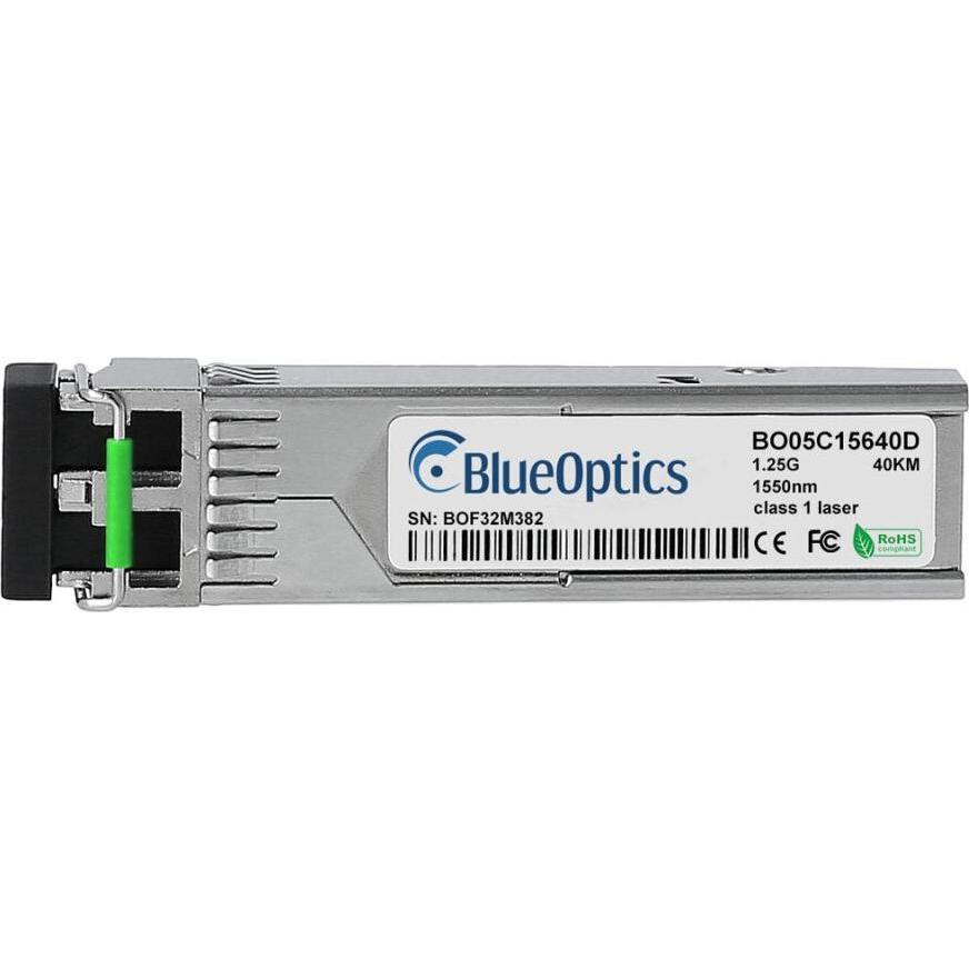 CBO Juniper EX-SFP-1GE-LX40K-1550 SFP BlueOptics compatibile BO05C15640D, Ricetrasmettitore, Argento