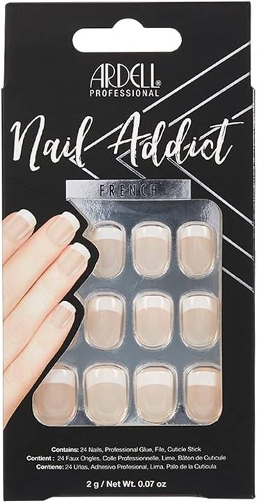 Produktbild Ardell Nail Addict - Nail Addict Classic French (Kunstnägel, Nude)