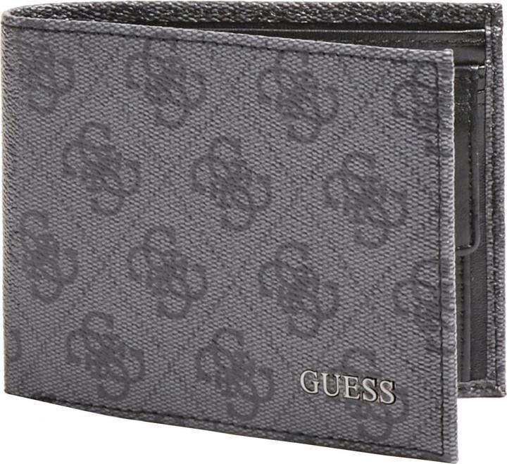 Actual product image Guess Vezzola, Textile Wallet, Small Billfold, SMVEZZPOL22, Black, For Men