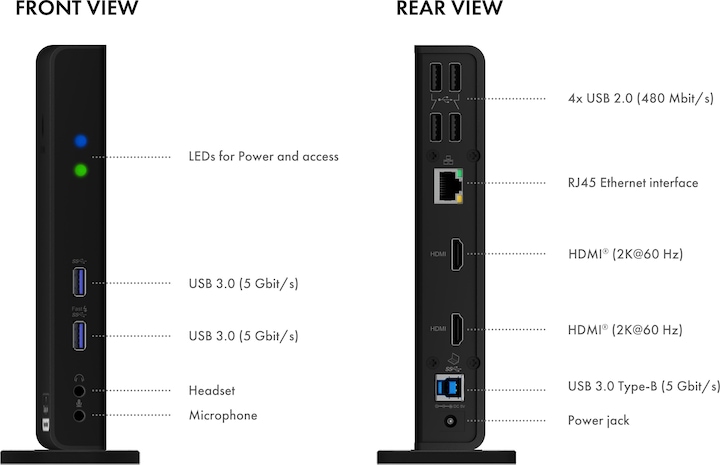 Produktbild Icy Box IB-DK2251AC Multi-Dock (USB-B, 11 Ports)