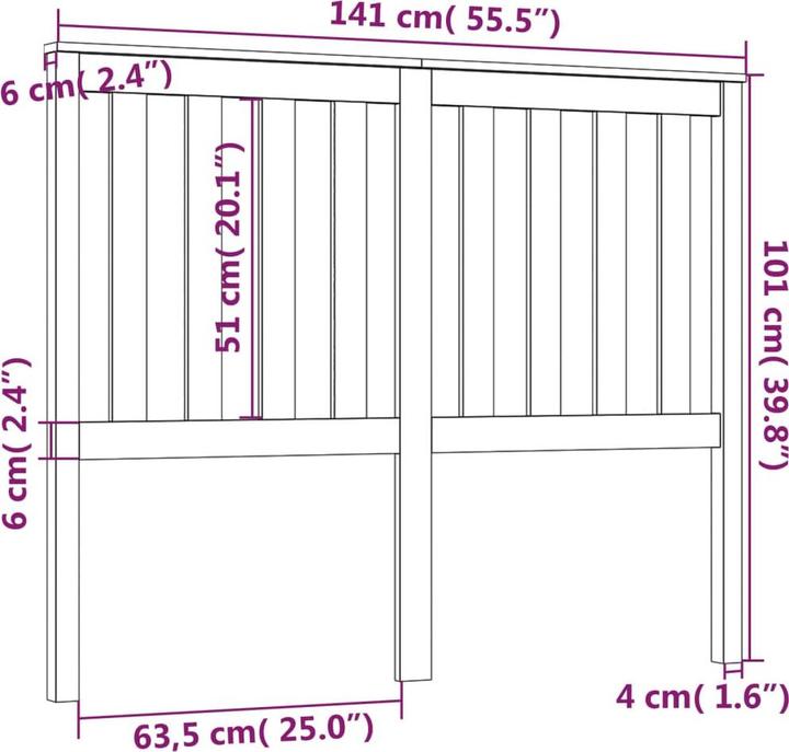Image du produit vidaXL Alberto (81 x 6 x 101 cm)
