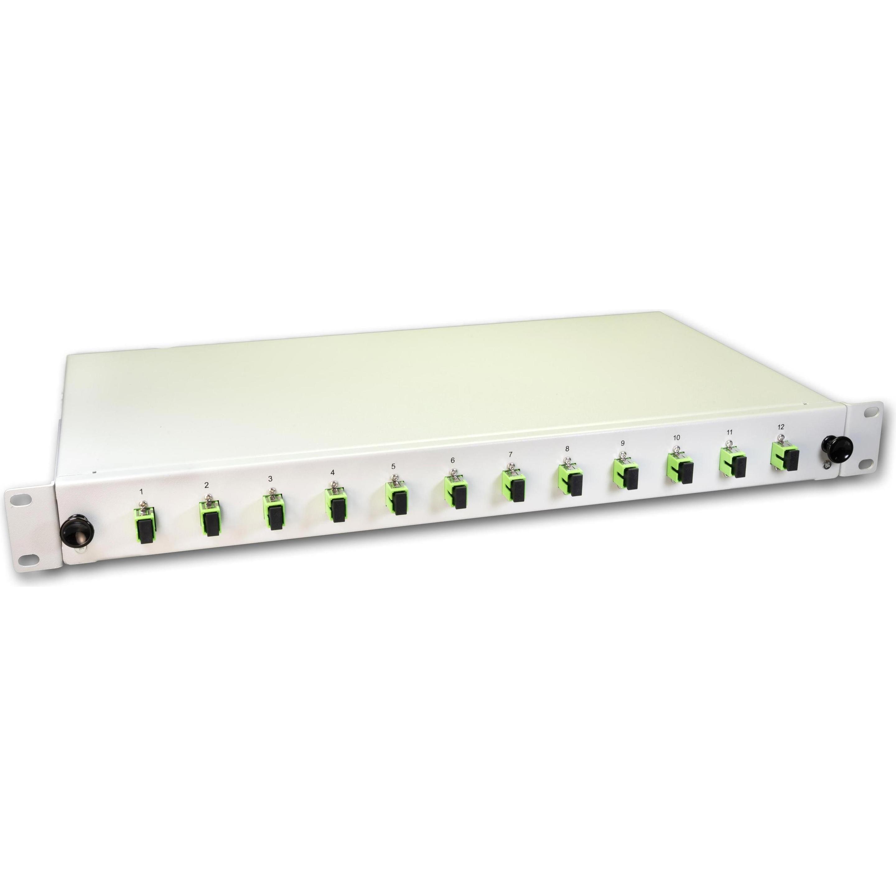 Wirewin Spleissbox 12 Fasern, 12x SC/APC SM, 9/125µm OS2 Pigtail (Spleissbox), Netzwerk Zubehör